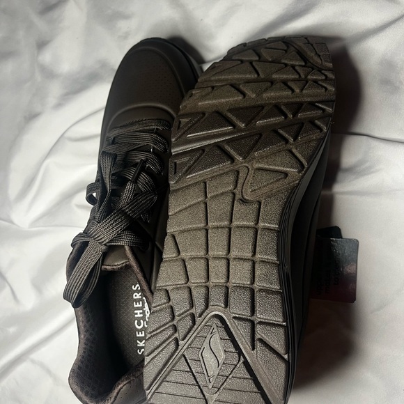 Skechers Men's Dark Brown Sneakers Air cooled memory foam - Picture 3 of 4